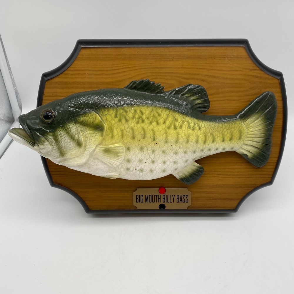 Gemmy Big Mouth Billy Bass Unisex Green Singing Sensation Animatronic 1999